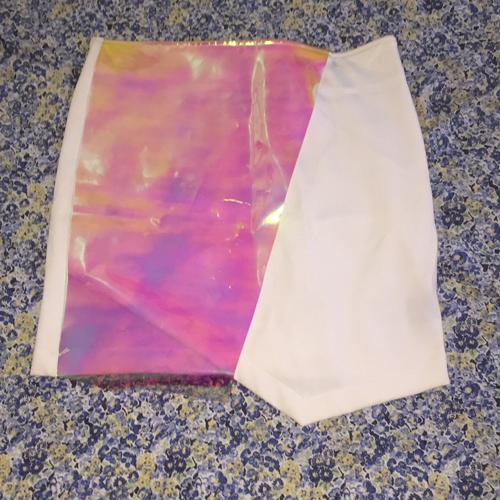UNIF white Reflective Skirt!!